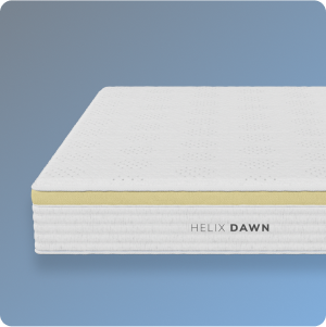 Helix Dawn mattress on a blue background