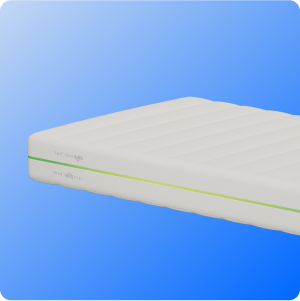 Mattress on a blue background