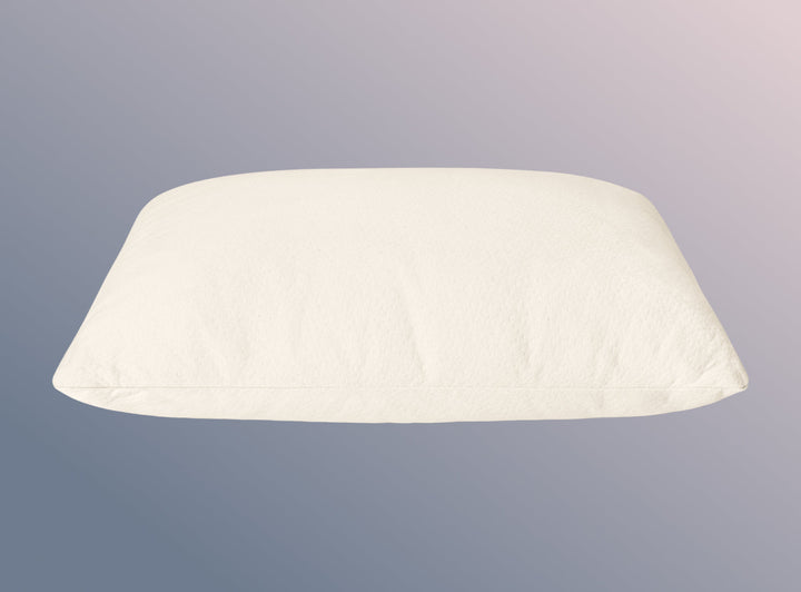 The Organic Pillow on a blue background