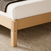 A closeup image of the Madison Bed Frame showing its tool free design 