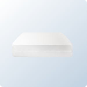 The Kids Waterproof Mattress Encasement on a blue background gradient