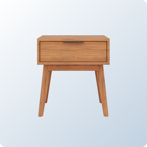 An image of the Ludlow Nightstand on a blue background gradient