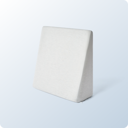 An image of the Wedge Pillow on a blue background gradient