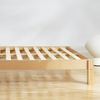 helix natural wood bed frame